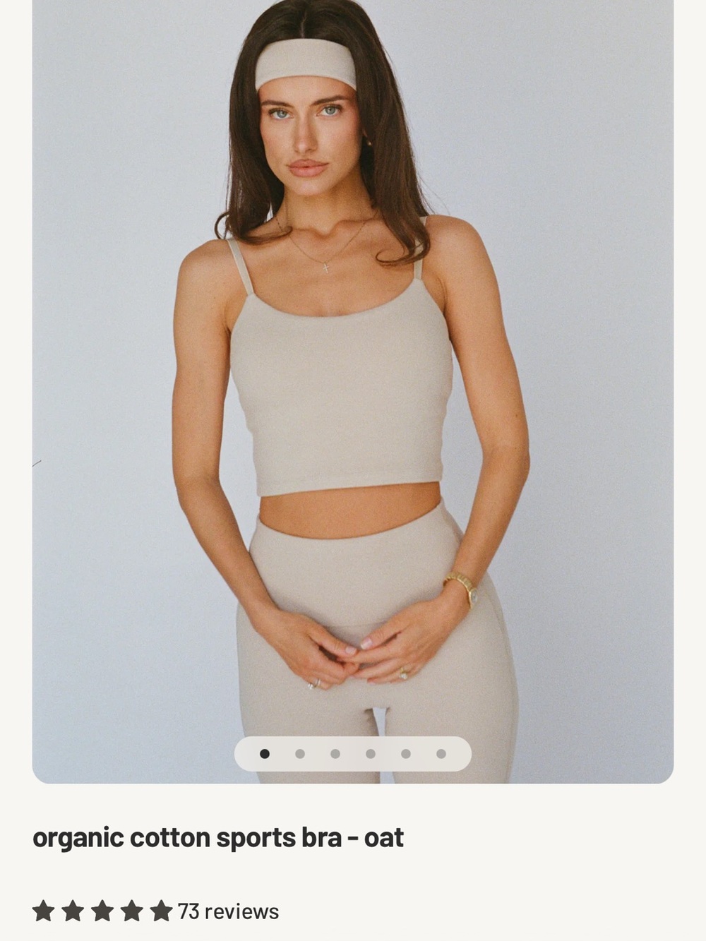 Layere Organic Cotton Tank Top in Oat